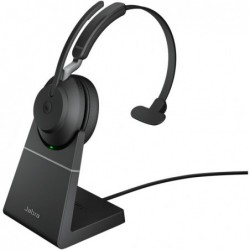 Jabra Evolve2 65 MS Mono Bluetooth Headset, Black Link...