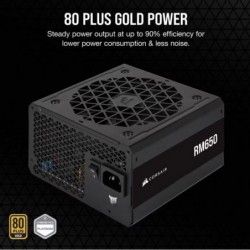 Corsair RM650 650W, 80 PLUS GOLD Certified, Fully Modular...