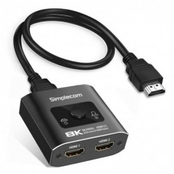 Simplecom CM302V2 Bi-Directional 2 Way HDMI 2.1 Switch...