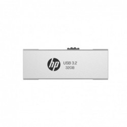 (LS) HP x818w 32GB USB 3.2 Flash Drive Silver Metal, PCBA...