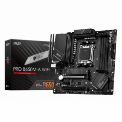 MSI PRO B650M-A WIFI AMD AM5 MATX Motherboard, 4x DDR5...