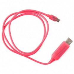Astrotek 1m LED Light Up Visible Flowing Micro USB...