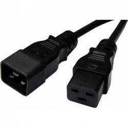 8Ware 1m Power Extension Cable Lead 15A IEC C19 to IEC...