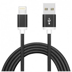 Astrotek 1m USB Lightning Data Sync Charger Black Cable...
