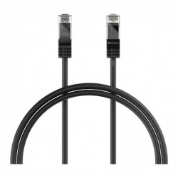(LS)Verbatim CAT6 Premium Fast Ethernet 1m - Black, 1000...