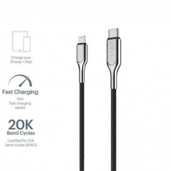 Cygnett Armoured Lightning to USB-C Cable (1M) - Black...