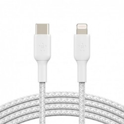Belkin BoostCharge Braided Lightning to USB-C Cable (1M)...