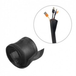 Brateck Flexible Cable Wrap Sleeve with Hook and Loop...