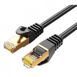 8Ware CAT7 Cable 1m - Black Color RJ45 Ethernet Network...