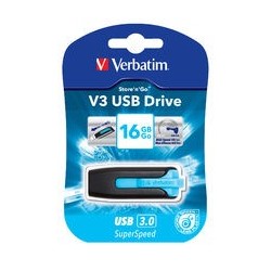 Verbatim 16GB V3 USB3.0 Blue Store'n'Go V3: Rectractable...