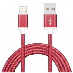 Astrotek 1m USB Lightning Data Sync Charger Red Color...
