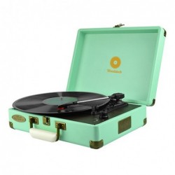 (LS)mbeat® Woodstock Retro Turntable Player TIIFFANY BLUE...