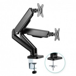 mbeat® activiva ErgoLife Dual Monitor Screen Steel Gas...