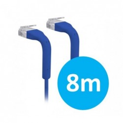 UniFi Patch Cable 8m Blue, Both End Bendable to 90...