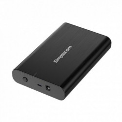 Simplecom SE331 Aluminium 3.5'' SATA to USB-C External...