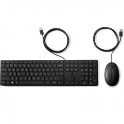 HP 320MK USB Wired Desktop Keyboard Mouse Combo...