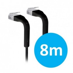 UniFi Patch Cable 8m Black, Both End Bendable to 90...