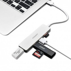 Pisen USB-C to 4xUSB-A 3.0 Charging HUB - TPE Flexible...