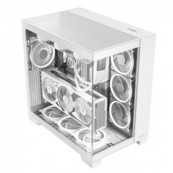 Antec C8 Aluminum White E-ATX Seamless Edge View Front...