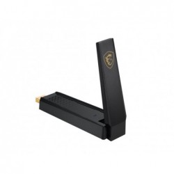MSI AXE5400 WiFi 6E USB adapter, 2.4GHz / 5GHz / 6GHz, 1x...