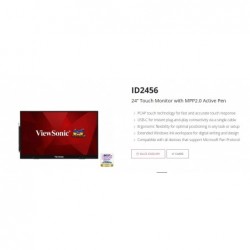 ViewSonic 24' ID2465 Touch Monitor with MPP 2.0 Active...