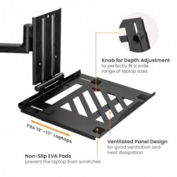 Brateck Adjustable Laptop Tray For Monitor Arms...