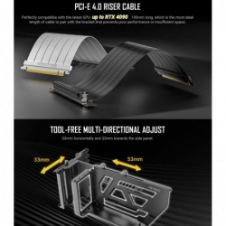 Antec Adjustable Vertical GPU Bracket and PCI-E 4.0 Riser...