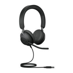 Jabra Evolve2 40 SE Wired USB-A MS Stereo Headset, 360°...