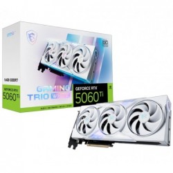 MSI nVidia GeForce RTX™ 5060 Ti 16G GAMING TRIO OC WHITE,...