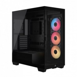 Corsair 3500X RS-R ARGB Mid-Tower PC Case - Black, E-ATX...