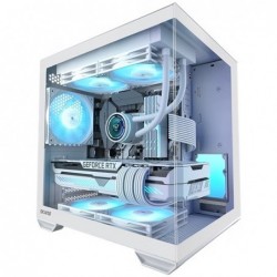OKINOS Mirage 4 mATX ARGB Case, ARGB controller, 4x ARGB...