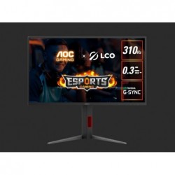 AOC 24.5' Fast IPS,1920 × 1080 FHD, 310Hz, 0.3ms, HDR400,...