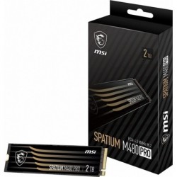 MSI SPATIUM M480 PRO PCIe 4.0 NVMe M.2 2TB SSD, 2GB DDR4,...