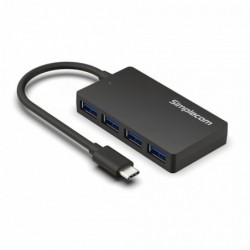 Simplecom CH350 SuperSpeed USB-C to 4xtUSB-A Hub USB 3.2...