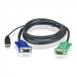 Aten KVM Cable 5m with VGA & USB to 3in1 SPHD to suit...