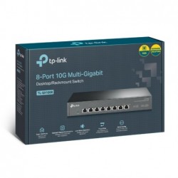 TP-Link TL-SX1008 8-Port 10G Desktop/Rackmount Switch,...