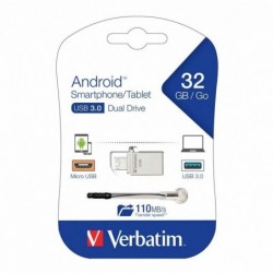 Verbatim Store'n'Go OTG Micro USB 3.0 Drive 64GB Dual USB...
