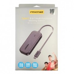 Pisen 6-in-1 Multi-Port USB-C Multifunctional Docking...
