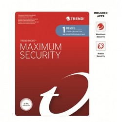 Trend Micro Maximum Security (1 Device) 1 Year Add-on...