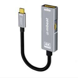 mbeat® Tough Link USB-C to DP Adapter with 100W PD -...