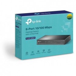 TP-Link TL-SF1008LP 8-Port 10/100Mbps Desktop Switch with...