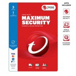 Trend Micro Maximum Security (3 Devices) 1 Year Retail...