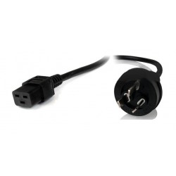 8Ware Power Cable 2m 3-Pin AU to IEC C19 Male to Female...