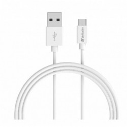 Verbatim Charge & Sync microUSB Cable 1m - White (LS)