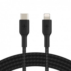Belkin BoostCharge Braided Lightning to USB-C Cable (2M)...