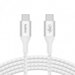 Belkin BoostCharge Braided USB-C to USB-C PD 3.1 Cable...