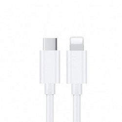 USP Lightning to USB-C Fast Charge Cable (1M) White -...