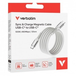 Verbatim Sync & Charge USB C to USB C 100W Magnetic 120...