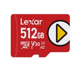 Lexar PLAY microSDXC™ UHS-I card 512GB Class 10, U3, V30,...