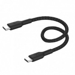 Belkin BoostCharge Braided USB-C to USB-C Cable (0.15M) -...